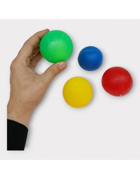 Köpek Oyuncağı - Plastik Düdüklü Top - 4 lü Set