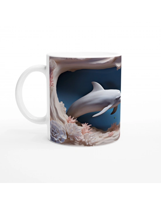 Koral Dünyasında Neşeli Yunus Kupa Bardak