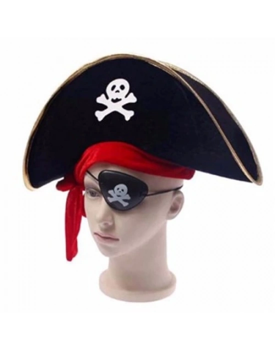 Korsan Şapka Göz Bandı Seti