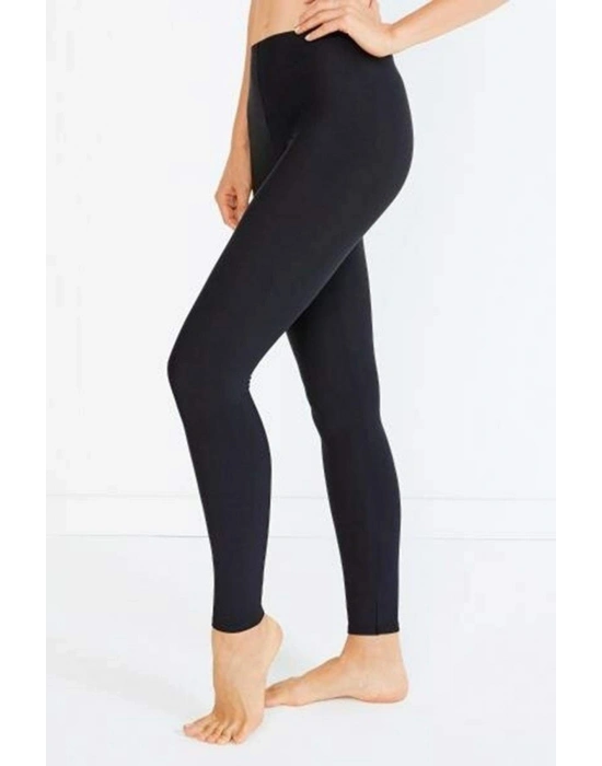 Kota Kadın Kışlık Termal Sıcak Tutan Tayt ve Fanila Takım 2li Set Siyah