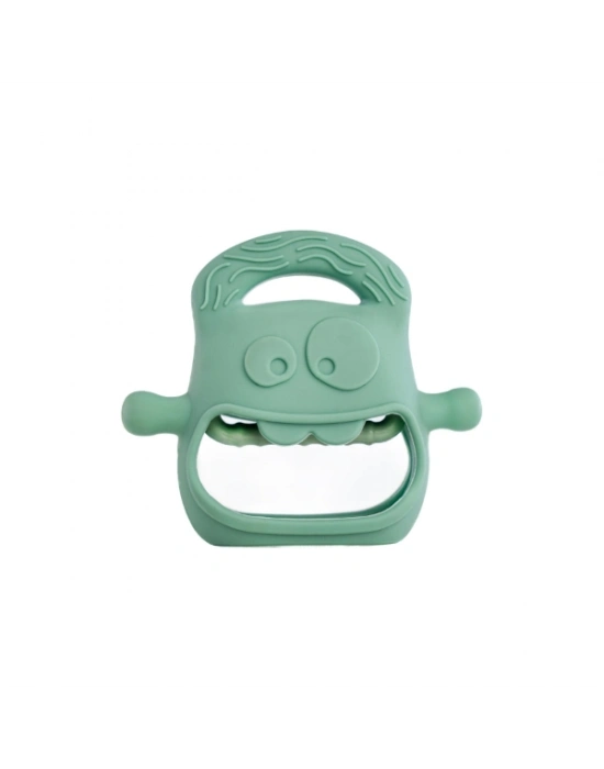 Koyu Yeşil Bebek Silikon Diş Kaşıyıcı