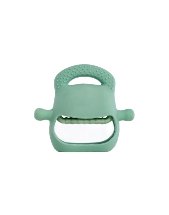 Koyu Yeşil Bebek Silikon Diş Kaşıyıcı
