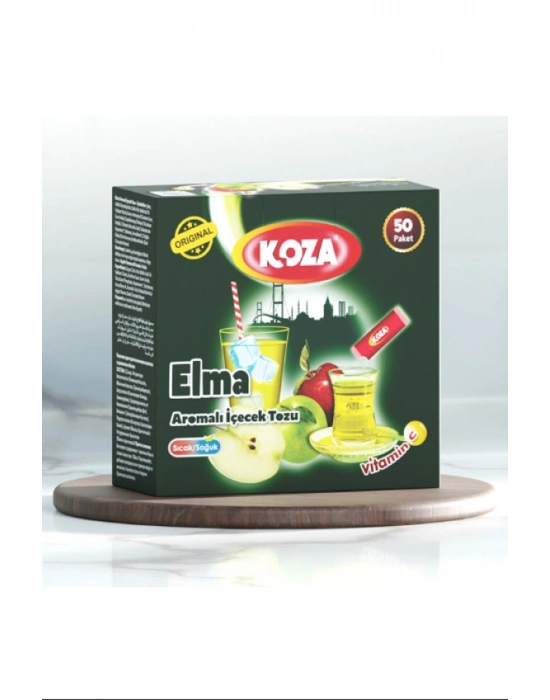 Koza Tek İçimlik Elma Aromalı Toz İçecek 50li