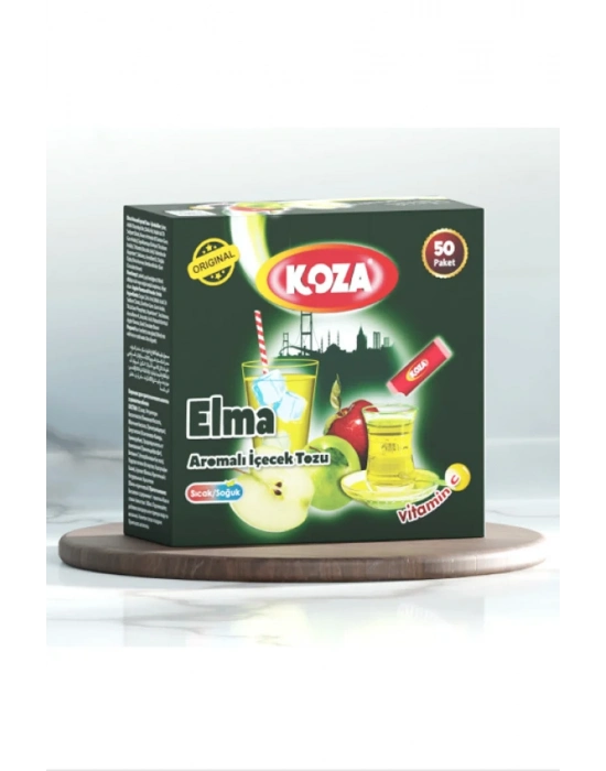 Koza Tek İçimlik Elma Aromalı Toz İçecek 50li