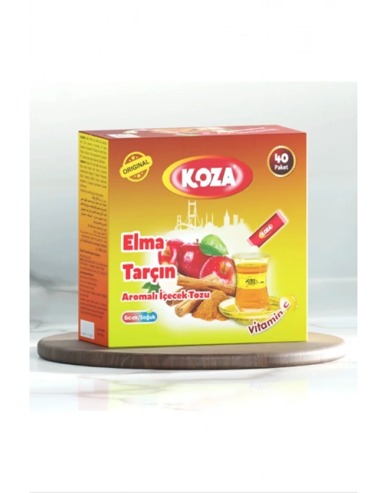 Koza Tek İçimlik Elma & Tarçın Aromalı Toz İçecek 40lı