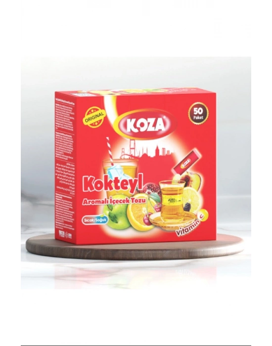 Koza Tek İçimlik Kokteyl Aromalı Toz İçecek 50li