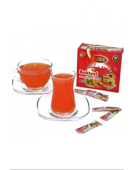 Koza Tek İçimlik Kokteyl Aromalı Toz İçecek 50li
