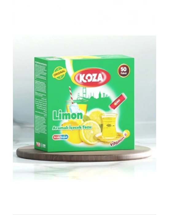Koza Tek İçimlik Limon Aromalı Toz İçecek 50li