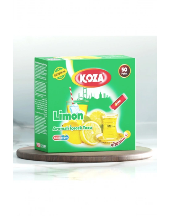 Koza Tek İçimlik Limon Aromalı Toz İçecek 50li