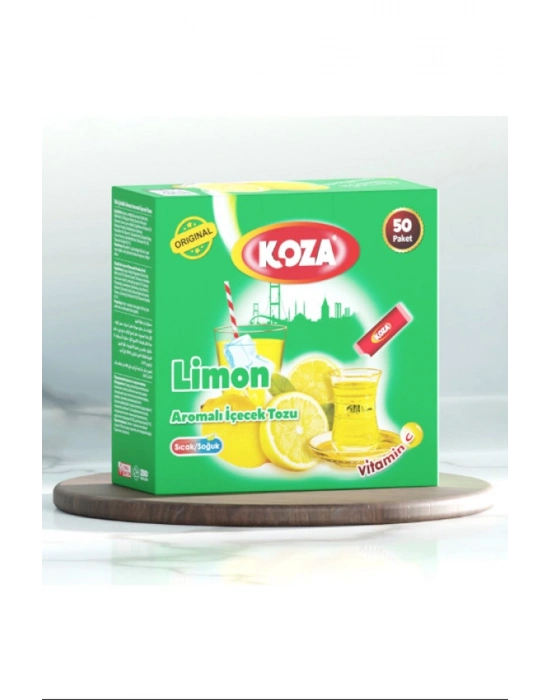 Koza Tek İçimlik Limon Aromalı Toz İçecek 50li