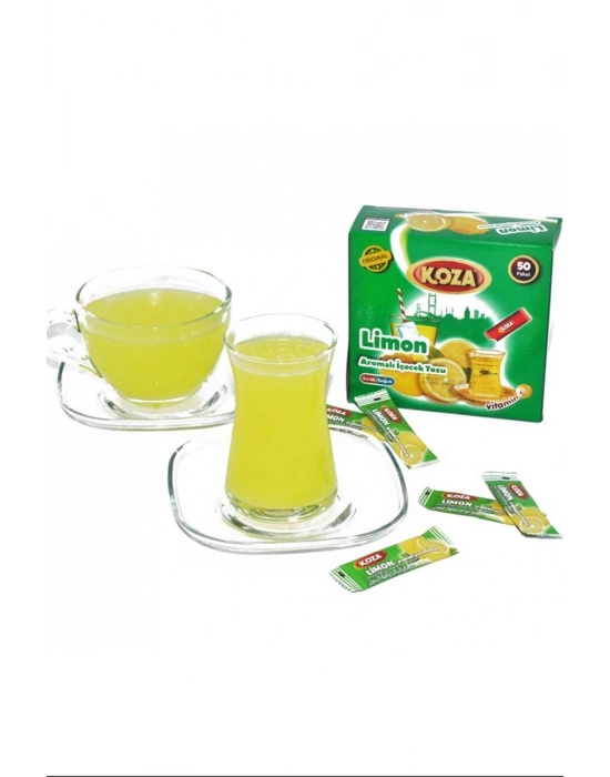 Koza Tek İçimlik Limon Aromalı Toz İçecek 50li