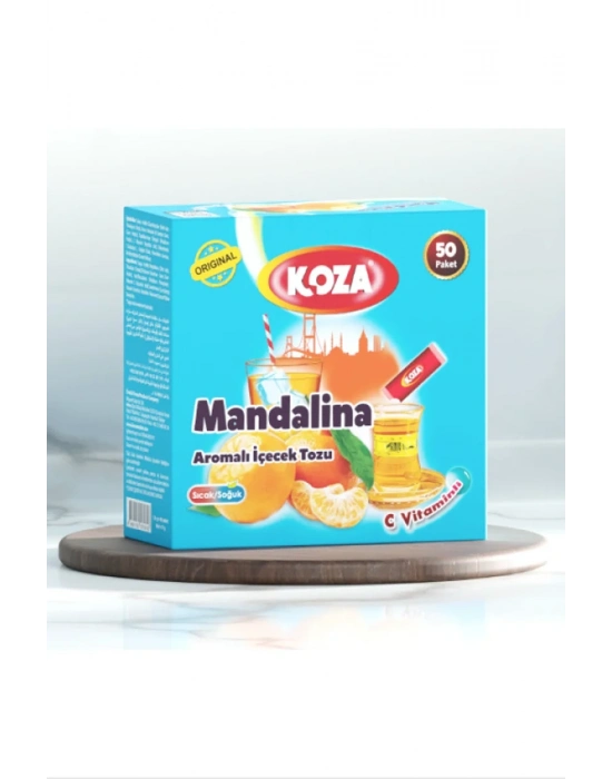 Koza Tek İçimlik Mandalina Aromalı Toz İçecek 50li