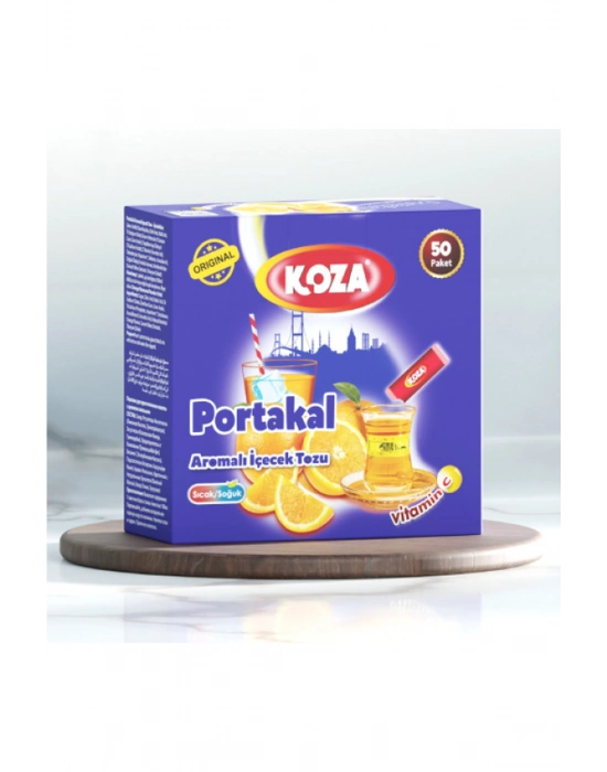 Koza Tek İçimlik Portakal Aromalı Toz İçecek 50li