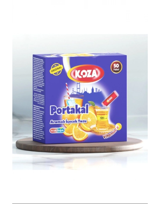 Koza Tek İçimlik Portakal Aromalı Toz İçecek 50li
