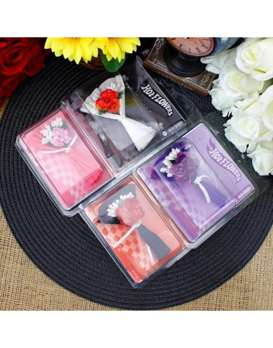 ® KR12169 ASORTİ FLOWERS MİNİ ÇİÇEK BUKETİ-KARE