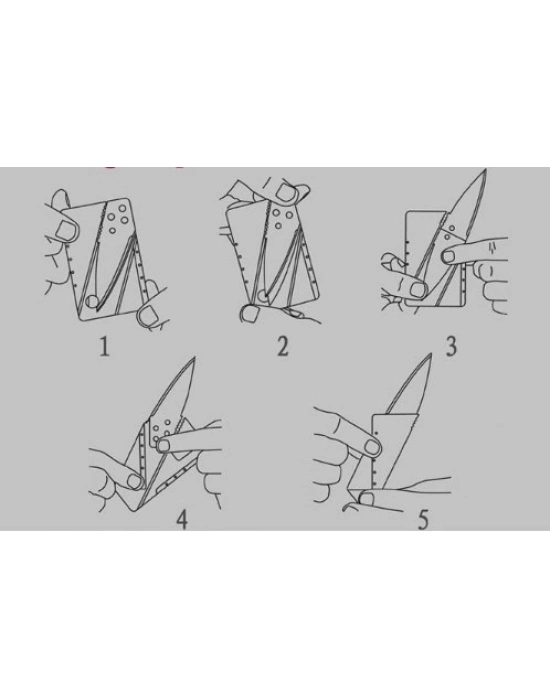 ® Kredi Kartı Şeklinde Bıçak (Kutusuz)