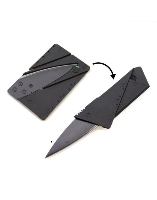 Kredi Kartı Şeklinde Katlanır Kolay Taşınır Kamp Yardımcı Kiti