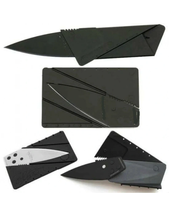 Kredi Kartı Şeklinde Katlanır Kolay Taşınır Kamp Yardımcı Kiti