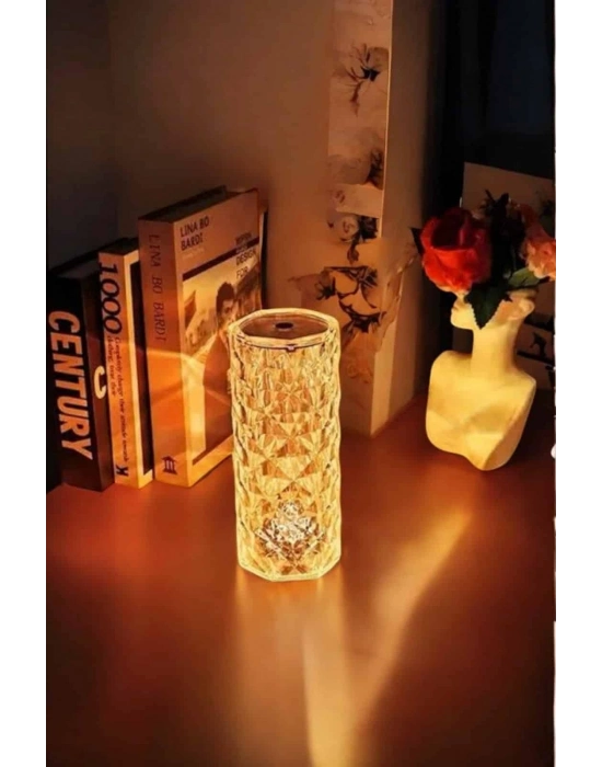 Kristal Dokunmatik Ve Kumandalı Masa Ve Gece lambasI