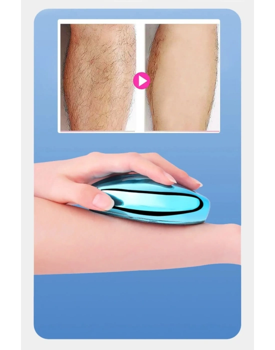 Kristal Epilatör Acısız Manuel Tüy Dökücü Epilatör Tüy Silgisi Epilasyon Aleti Kol Bacak Koltuk Altı