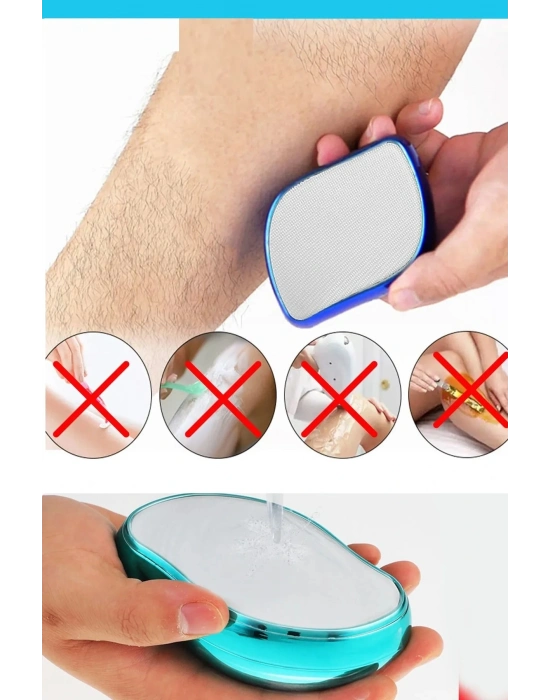 Kristal Epilatör Acısız Manuel Tüy Dökücü Epilatör Tüy Silgisi Epilasyon Aleti Kol Bacak Koltuk Altı