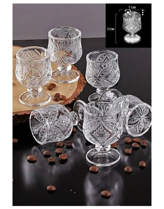 Kristal Kahve Yanı Bardağı 6lı Royaleks-R1720