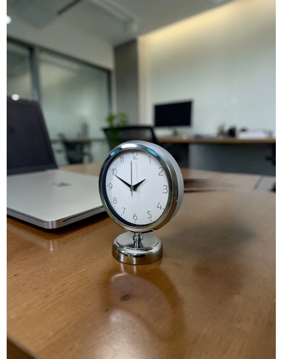 Krom 25 x 20 Cm Metal Standart Masa Saati