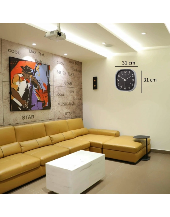 Krom 31 Cm Dekoratif Lüks Duvar Saati