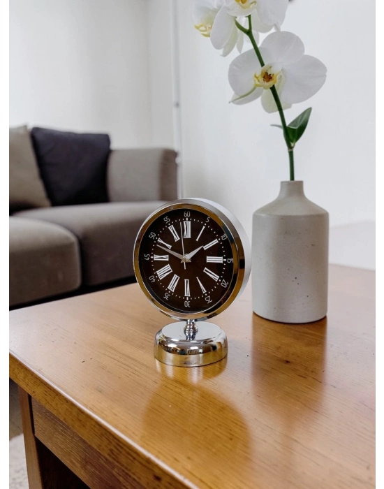 Krom Asalet 25 x 20 cm  Zarif Masa Saati