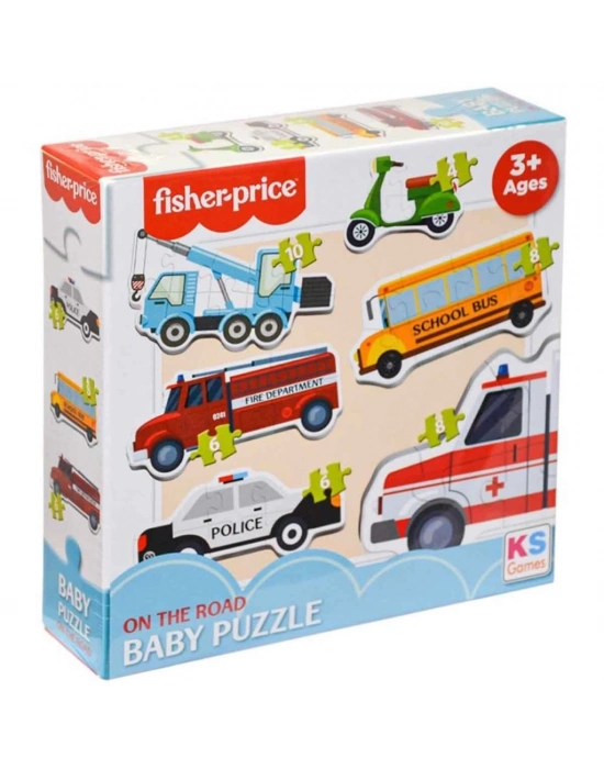 ®  KSFisherPriceBabyOnTheRoad6in1Puzzle