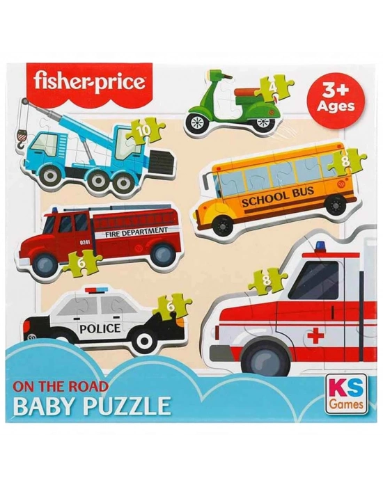 ®  KSFisherPriceBabyOnTheRoad6in1Puzzle