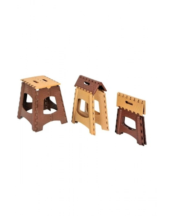 Küçük Boy Katlanabilir Plastik Tabure - Katlanır Tabure 23x27x27 cm