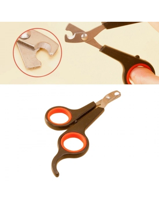 ®  Küçük Çelik Uçlu Kedi Köpek Evcil Hayvan Tırnak Makası Pati Bakım Aleti Ergonomik Kaymaz Sap