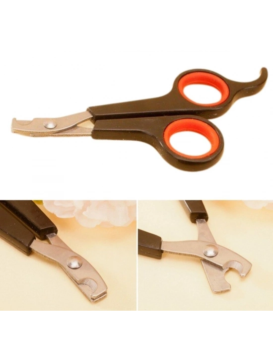 ®  Küçük Çelik Uçlu Kedi Köpek Evcil Hayvan Tırnak Makası Pati Bakım Aleti Ergonomik Kaymaz Sap