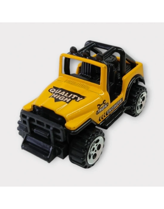 Küçük Metal İnşaat Araçları 7 cm - Jeep