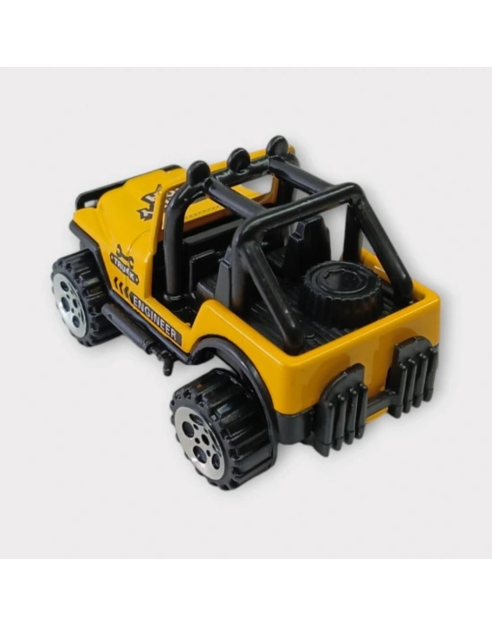 Küçük Metal İnşaat Araçları 7 cm - Jeep