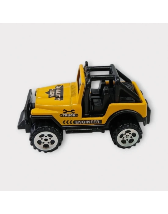 Küçük Metal İnşaat Araçları 7 cm - Jeep