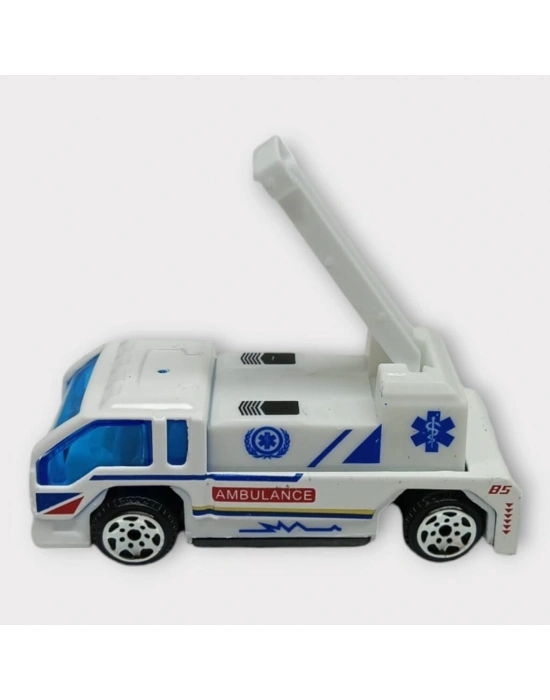 Küçük Metal Sağlık Hizmetleri Araçları 7 Cm - Merdivenli