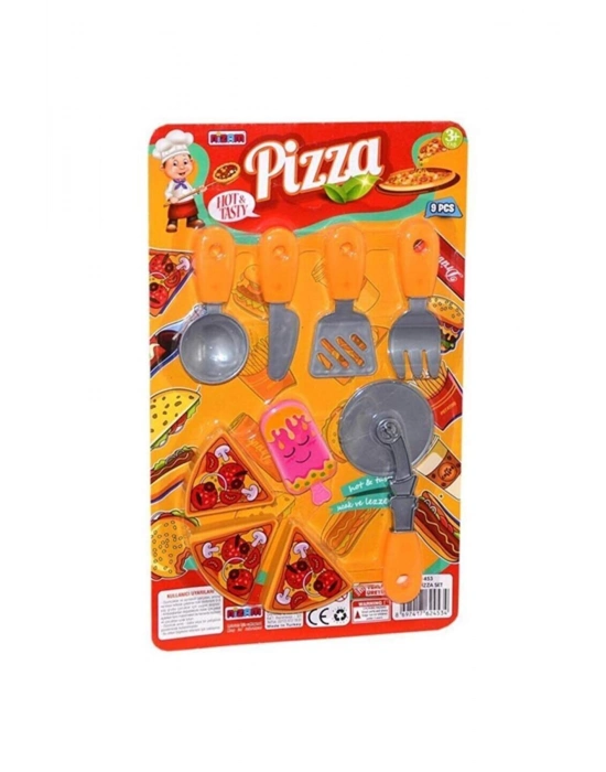 Küçük Pizza Oyuncak Seti 40x25 cm 9 parça
