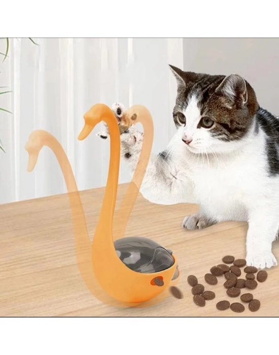 Kuğu Şeklinde Lazerli Kedi Oyuncağı