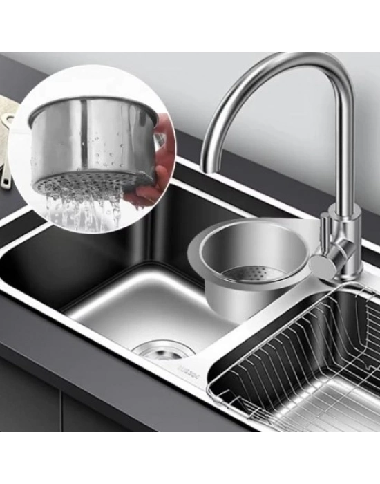 Kuğu Tasarımlı Paslanmaz Lavabo Drenaj Sepeti