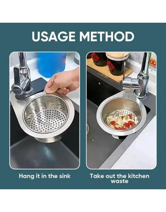 Kuğu Tasarımlı Paslanmaz Lavabo Drenaj Sepeti