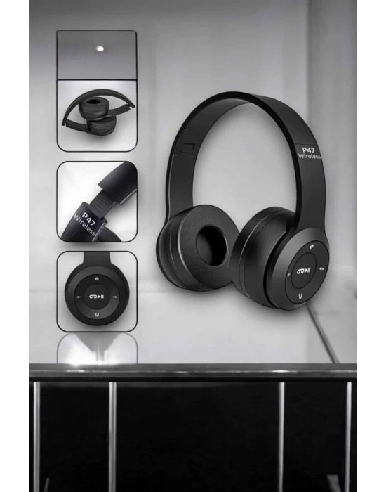 Kulak Üstü TF Kart ve AUX Destekli Ergonomik Bluetooth Kulaklık