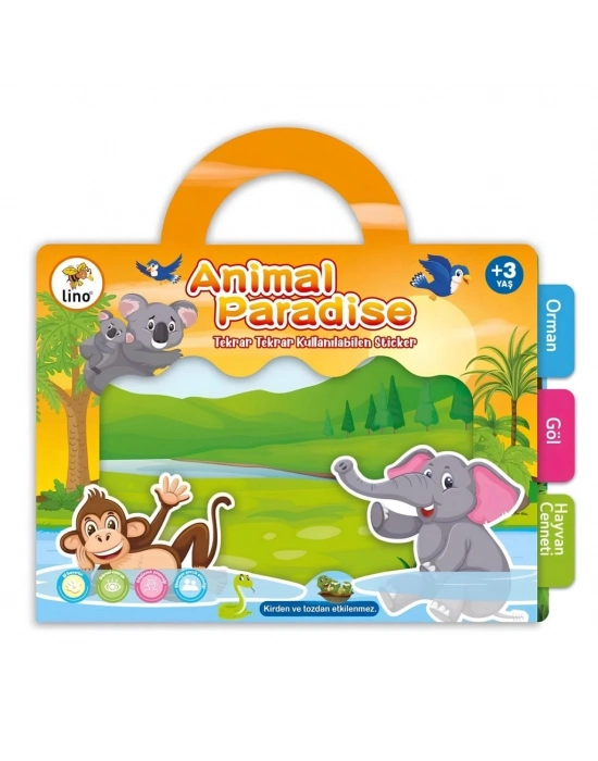 Kullanılabilen Sticker Animal Paradise