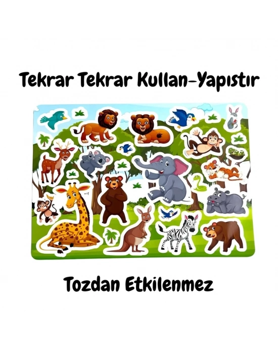 Kullanılabilen Sticker Animal Paradise