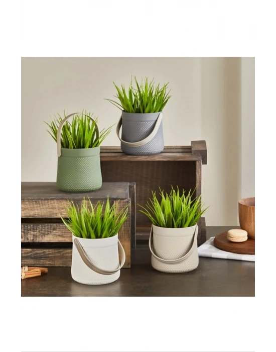 Kulplu Sepette Saz Model Çiçek Royaleks-5764