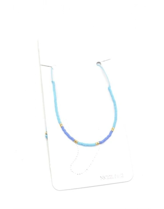 Kum Boncuk Halhal - Mavi