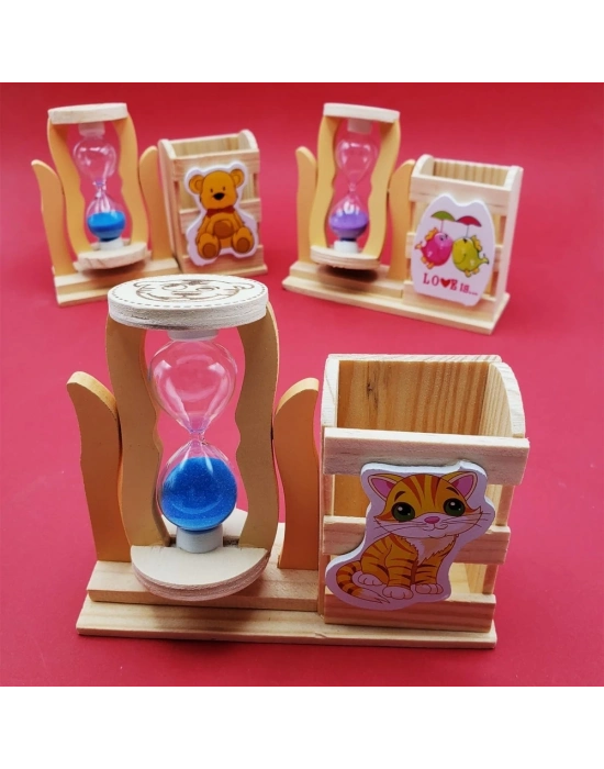 Kum Saati Kalemlik Kutulu