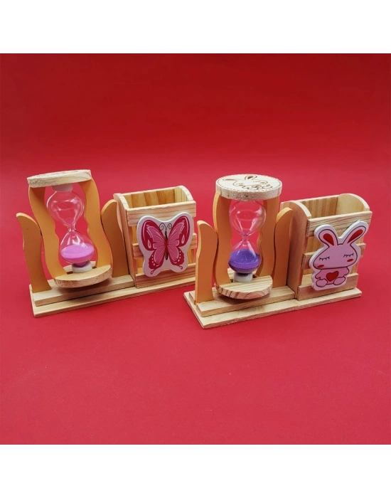 Kum Saati Kalemlik Kutulu