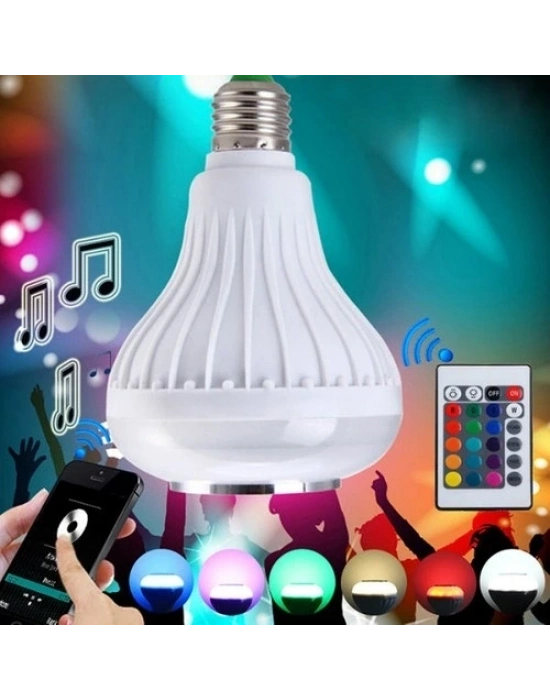 Kumandalı Bluetooth Disco Ampul Rgb